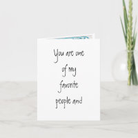 Favourite People - Birthday