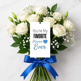 Favourite person ever personalised enclosure card