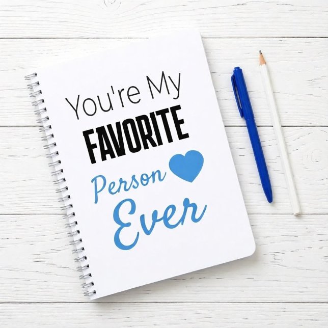 Favourite person ever personalised notebook (Creator Uploaded)