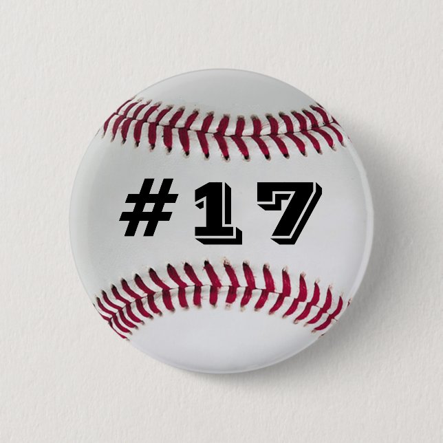 Favourite Player Baseball Button #2 (Front)