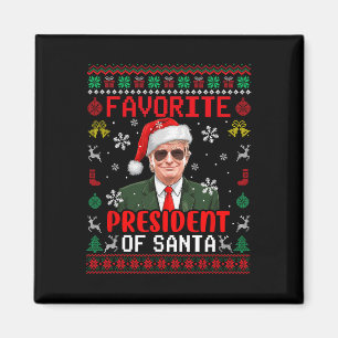 Favourite President Of Santa Xmas Trump Proud Won  Magnet