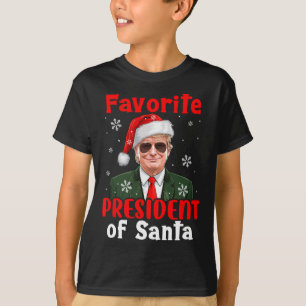 Favourite President Of Santa Xmas Trump Proud Won T-Shirt