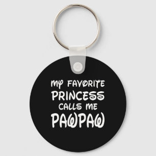 Favourite Princess Calls Me Pawpaw Fathers Day Chr Key Ring