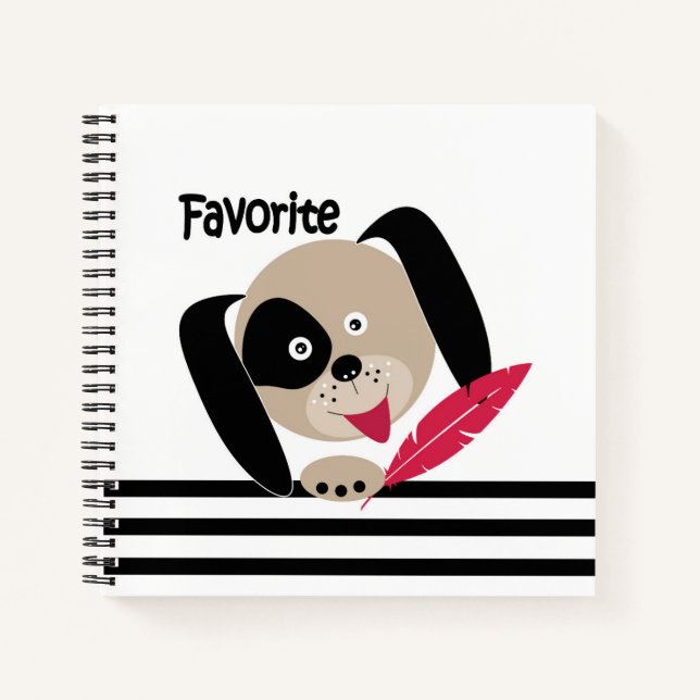 Favourite puppy notebook (Front)