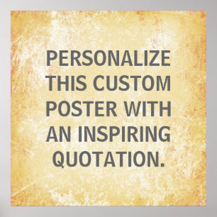 Favourite Quote Poster, personalised custom Poster
