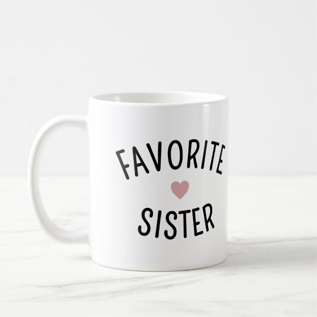 Favourite Sister Family Reunion Funny Coffee Mug (Left)