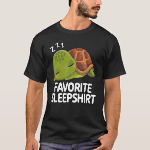 Favourite Sleep Lazy Turtle Sleep Pyjama Nigh T-Shirt
