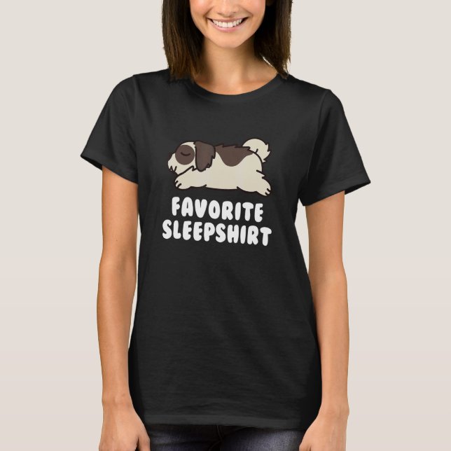 Favourite Sleep  Shih Tzu Dog T-Shirt (Front)