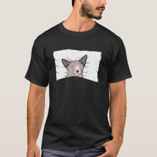 Favourite Sleep Shirt Sphinx Cat, Napping Cat Paja