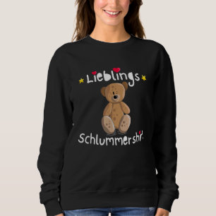 Favourite Sleep Teddy Bear Heart Stars Sleep Sweatshirt
