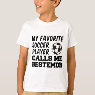 Favourite Soccer Player Calls Me Bestemor Norwegia T-Shirt