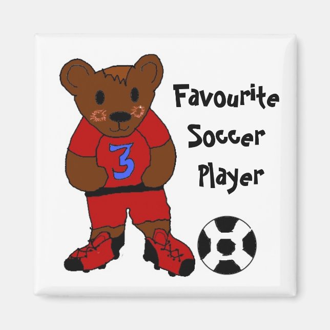 Favourite Soccer Player Magnet (Front)