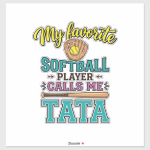 Favourite Softball Player Calls Me TATA Shirt Desi