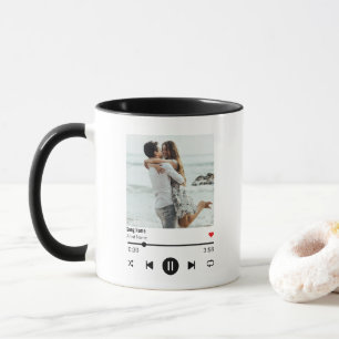 Favourite Song Music Playlist Photo with Qr code Mug