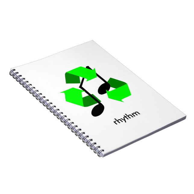 Favourite Song Rhythm Spiral Notebook (Right Side)