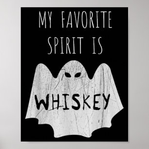 Favourite Spirit Is Shirt - Funny Halloween Shirt Poster