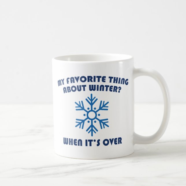 Favourite Thing About Winter Coffee Mug (Right)