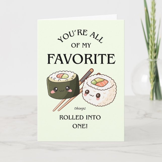 Favourite Things all rolled Into One Card (Front)