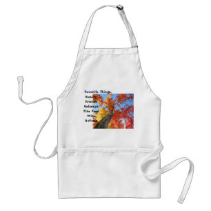 Favourite Things aprons Family Friends Fine Food