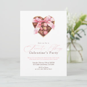 Favourite Things Galentine’s Party Invitation