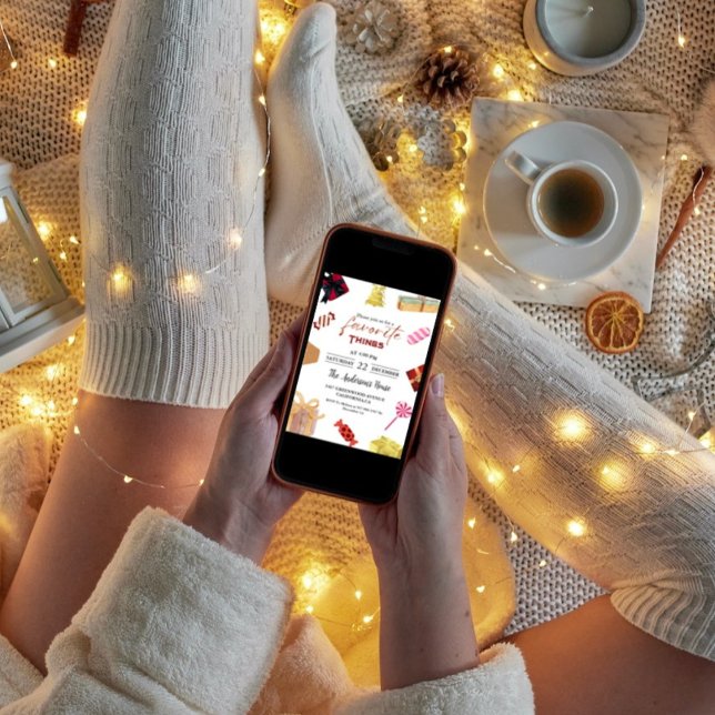 Favourite things party Gift Exchange Holiday Party Invitation (Creator Uploaded)