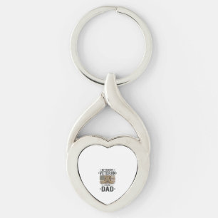 Favourite Veteran Dad Patriotic Combat Boots Shirt Key Ring