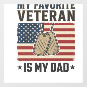 Favourite Veteran Dad Patriotic Dog Tags Design_1
