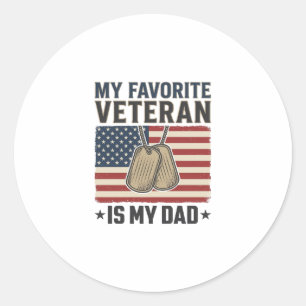 Favourite Veteran Dad Patriotic Dog Tags Design_1