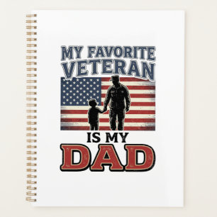 Favourite Veteran Is My Dad Patriotic Shirt Design Planner
