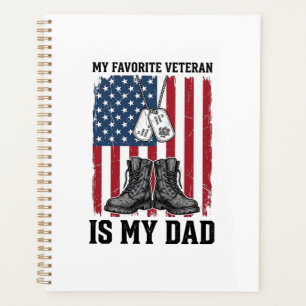 Favourite Veteran Is My Dad Patriotic Shirt Design Planner