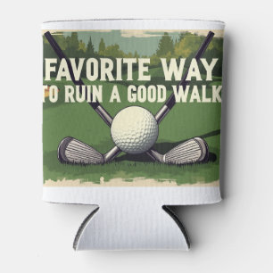 Favourite Way To Ruin A Good Walk Golf Gift Can Cooler