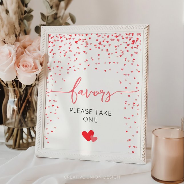 Favours Baby Shower Sign Digital or Print (little sweetheart baby shower)