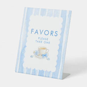 Favours Blue Boy Baby Shower Table Sign