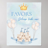 Favours FairyTale Prince Castle Crown Balloon Part