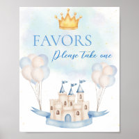 Favours FairyTale Prince Castle Crown Balloon Part