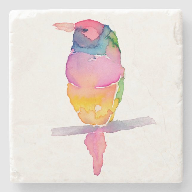 Favours Love Birds Wedding Favours Hearts Wedding  Stone Coaster (Front)