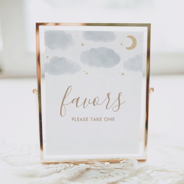 Favours Over the Moon Baby Shower Sign (Creator Uploaded)