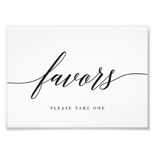 Favours Sign Choose Your Size Modern Script