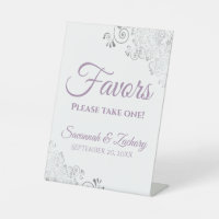 Favours Take One Silver Lavender & White Wedding