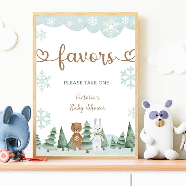 Favours Winter Snowflake Woodland Poster (Creator Uploaded)