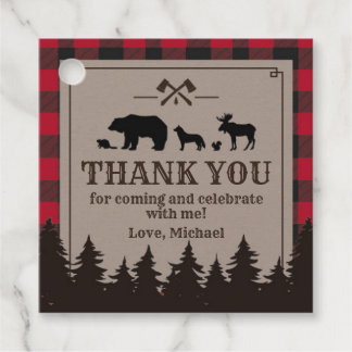 Favtag label Lumberjack forest animals