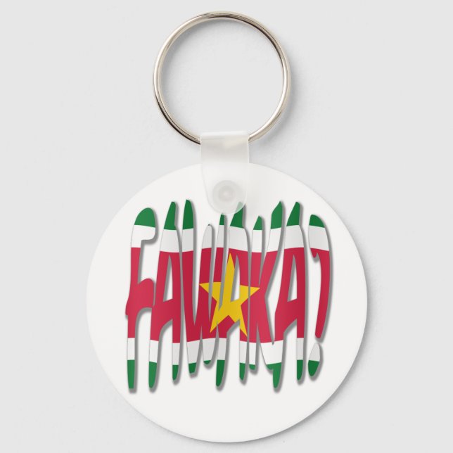 Fawaka? How are you? Key Ring (Front)