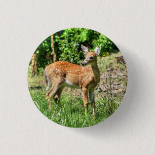 Fawn 3 cm round badge
