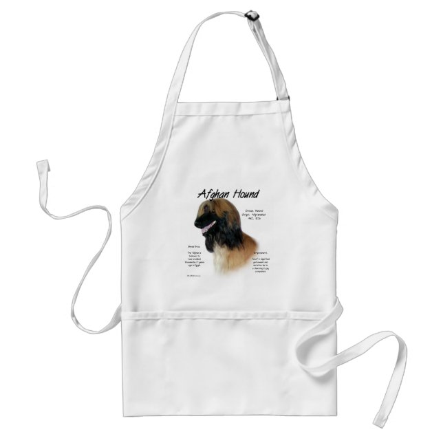 Fawn Afghan Hound History  Standard Apron (Front)