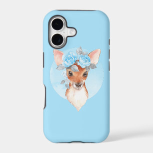 Fawn and blue roses