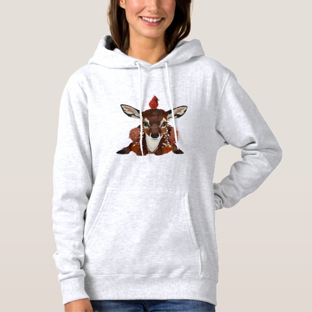 FAWN AND CARDINAL HOODIE (Front)