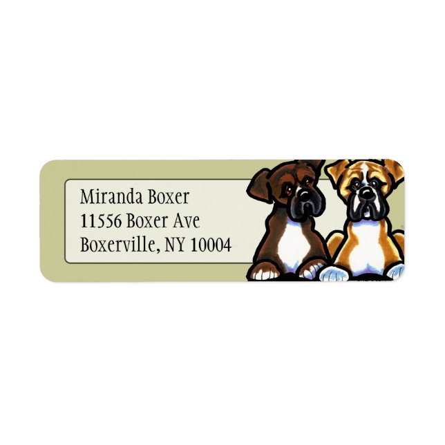 Fawn and Dark Brindle Boxer Studio Tan (Front)