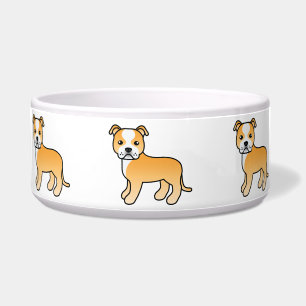 Fawn And White Staffordshire Bull Terrier