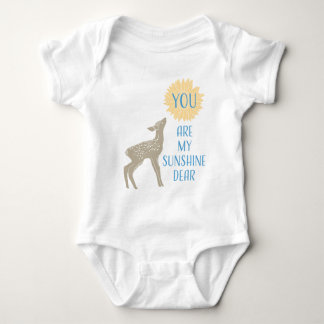 Fawn Baby Deer You Are My Sunshine Baby Bodysuit