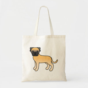 Fawn Bullmastiff Cute Cartoon Dog Tote Bag